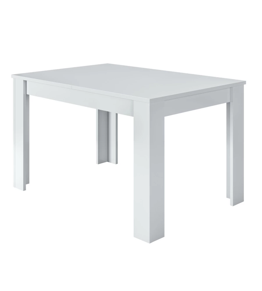 TAVOLO DA PRANZO ESTENSIBILE BIANCO LUCIDO, 140-190X90X78 CM